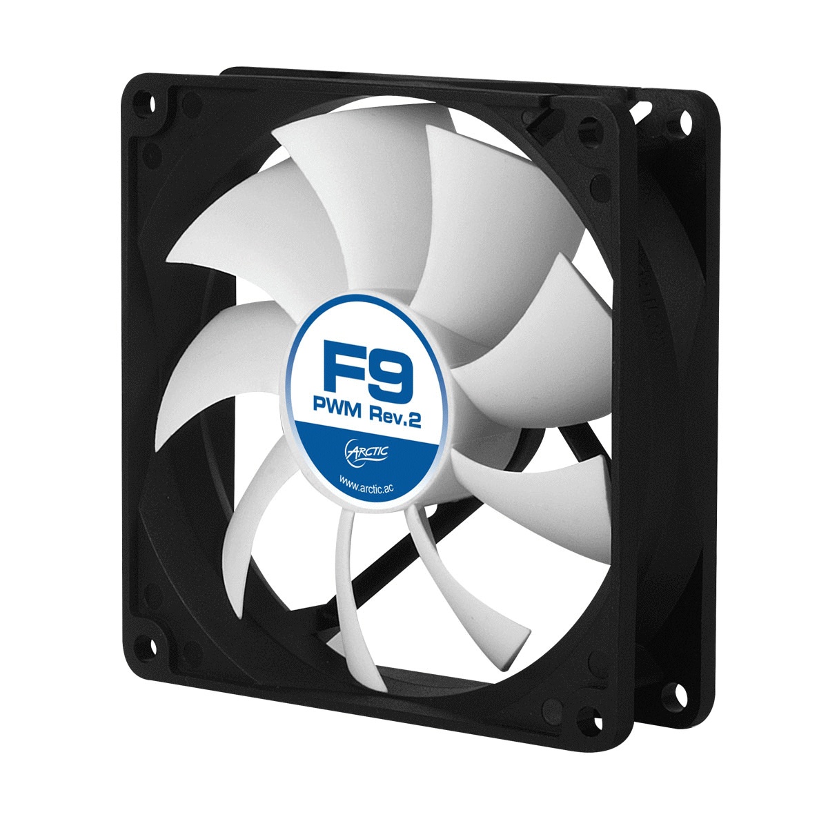 Вентилятор 92x92x25 Arctic Cooling F9 PWM Rev.2 - retail AFACO-090P2-GBA01