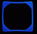 Прокладка для уменьшения вибрации Lamptron 140x140 x 2mm синяя