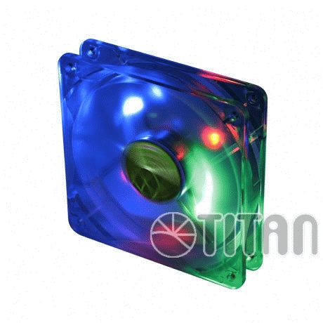 Вентилятор 140x140x25 TITAN TFD-14025GT12Z/LD1/V2(RB) (4 colors: red, blue, green, orange)