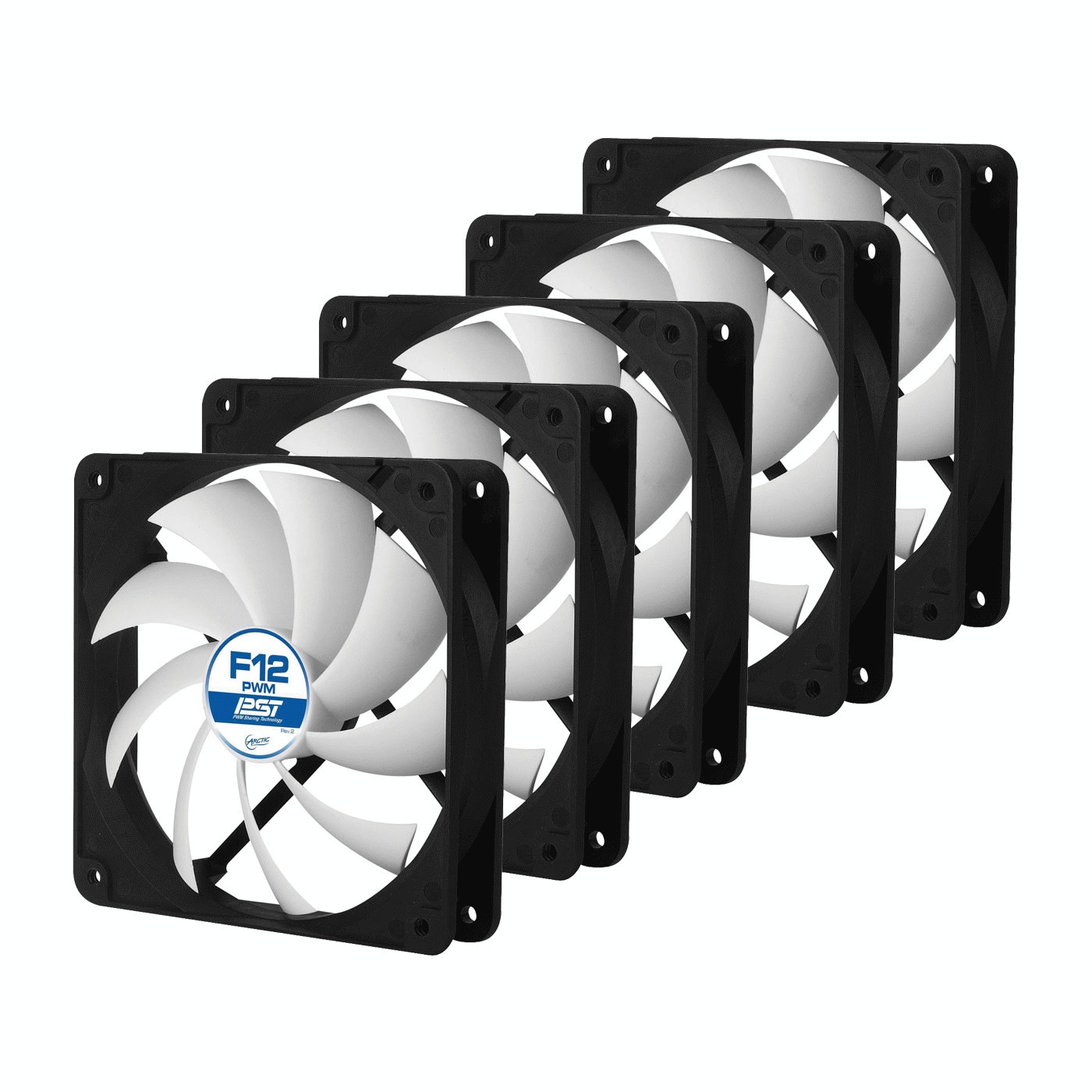 Вентилятор 120x120x25 Arctic F12 PWM PST Value pack (5pc) (ACFAN00062A)