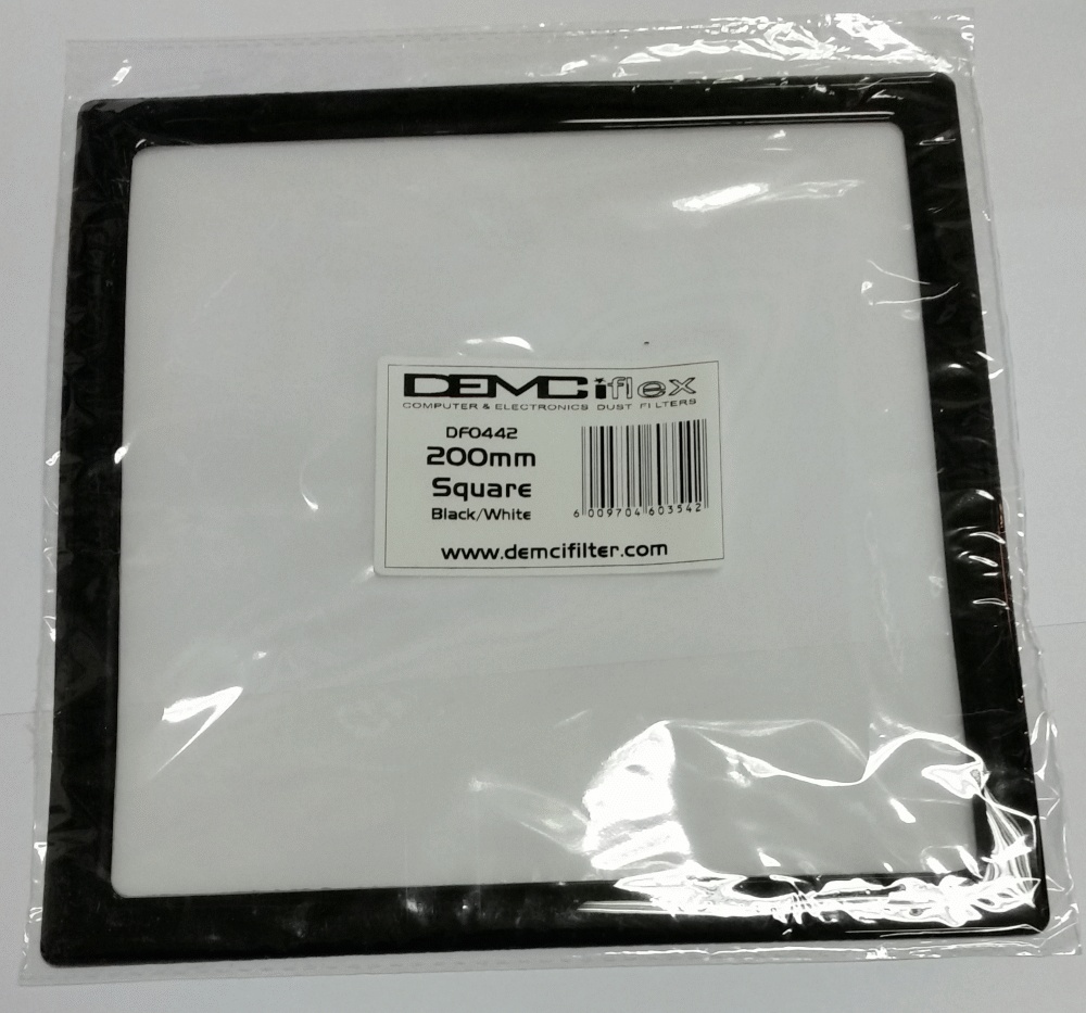 пылевой фильтр DEMCiflex Dust Filter 200mm квадратный черный/белый DF0442