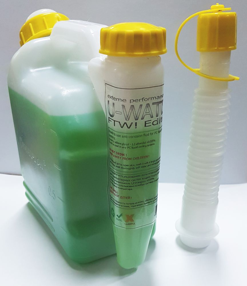 Жидкость - хладагент для СВО Generic UV тёмно-зеленая U-Water 1.2L