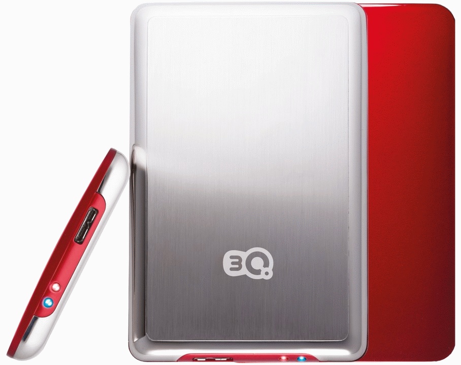 Аксессуары 3Q Внешний бокс для 2.5 HDD Usb 3.0 Алюминий, красный
