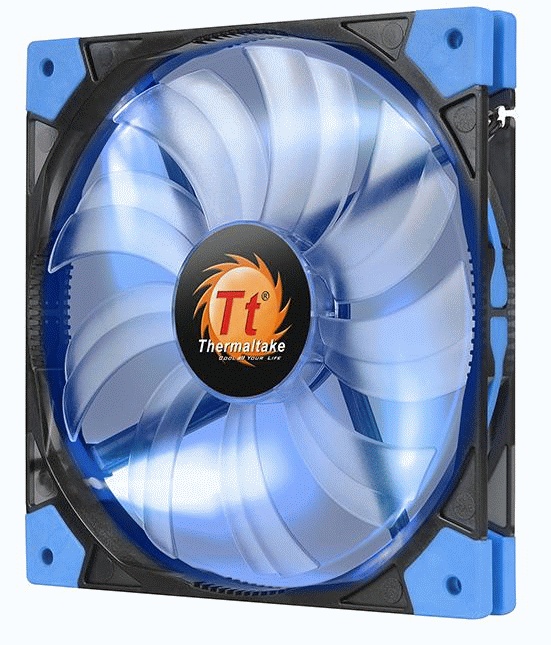 Вентилятор 120x120x15 Thermaltake Luna 12 Slim LED Blue (CL-F035-PL12BU-A)