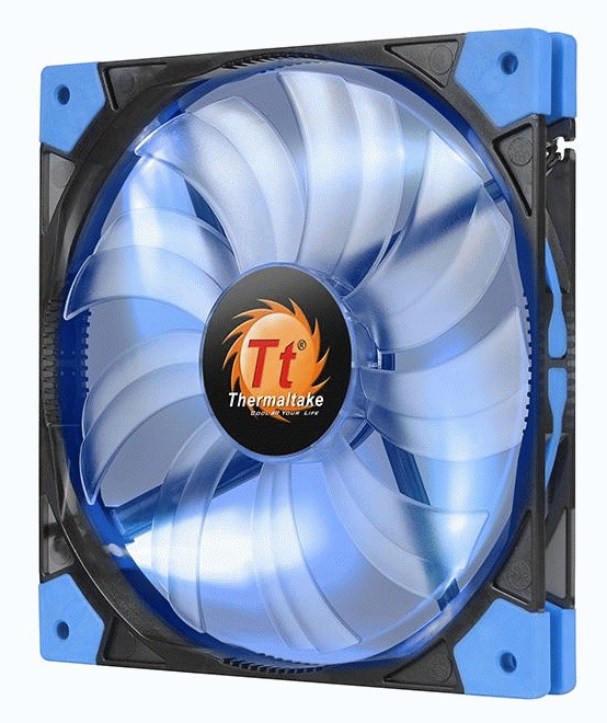 Вентилятор 140x140x15 Thermaltake Luna 14 Slim LED Blue (CL-F036-PL14BU-A)