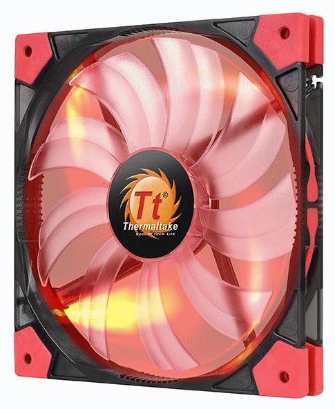 Вентилятор 140x140x15 Thermaltake Luna 14 Slim LED Red (CL-F036-PL14re-A)