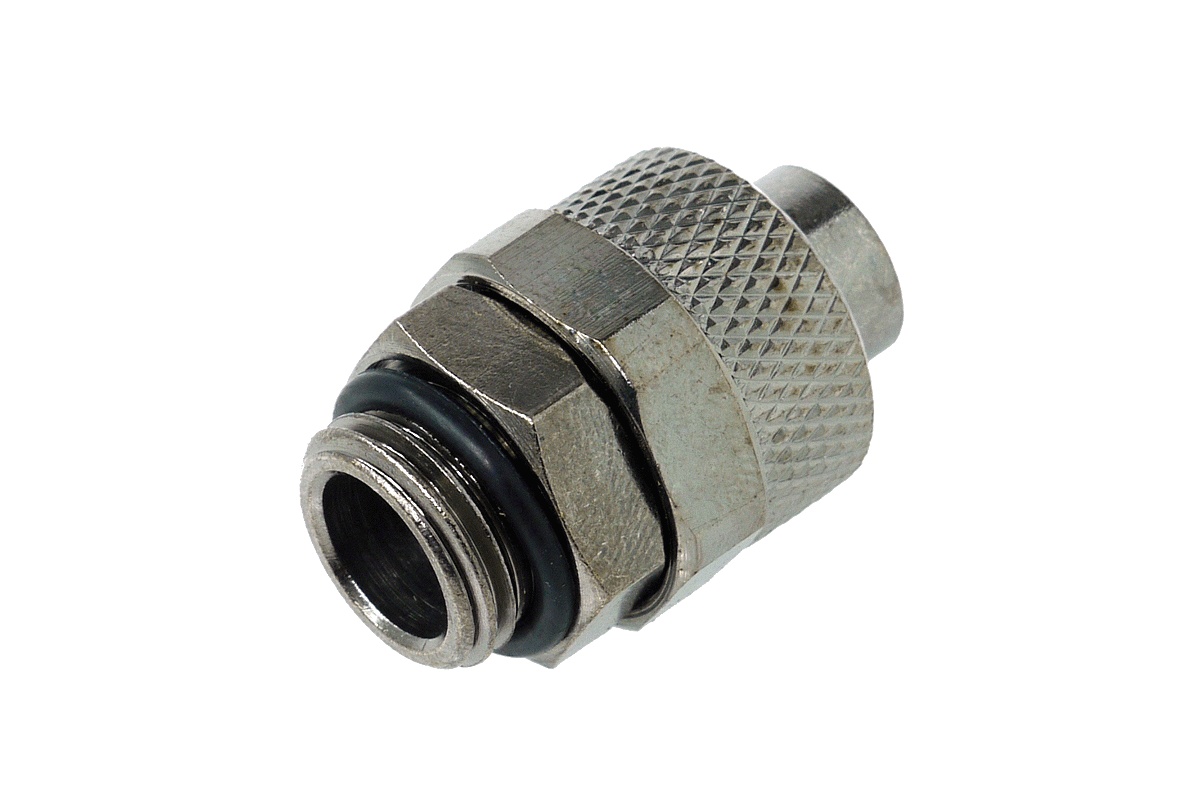 СВО Alphacool Фитинг прямой 10/13mm compression fitting outer thread 1/4 - black nickel 62115