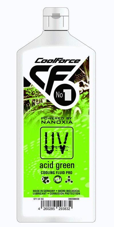 Жидкость Nanoxia CoolForce, УФ-активная, кислотно-зеленая, 1 литр