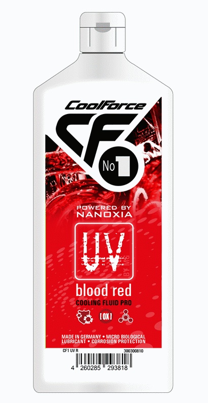 Жидкость Nanoxia CoolForce, УФ-активная, красная, 1 литр