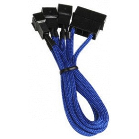 Разветвитель BitFenix Molex to 3x3-pin для вентиляторов 7V 20cm Blue/Black