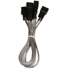 Разветвитель BitFenix Molex to 3x3-pin для вентиляторов 7V 20cm Silver/Black