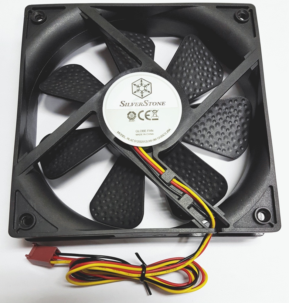 Вентилятор 120x120x25 SilverStone RL-4Z S1202512LIW-3M OEM