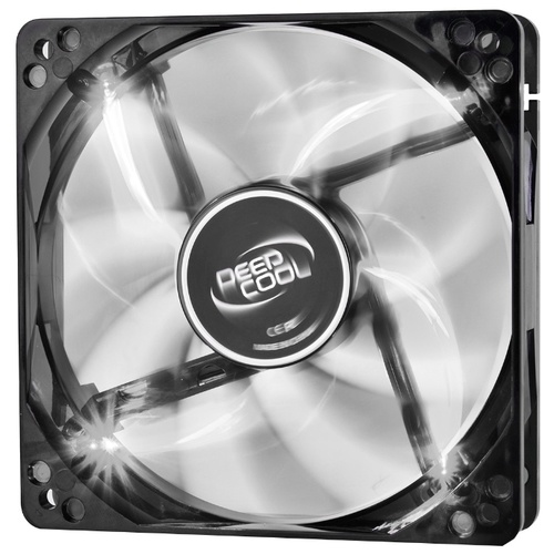 Вентилятор 120x120x25 Deepcool WIND BLADE 120 Белая подсветка DP-FLED-WB120-WH