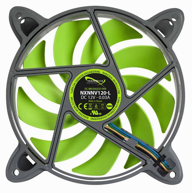 Вентилятор 120x120x25 Nanoxia Special N.N.V. 800rpm NXNNV120-L