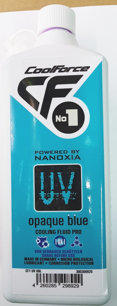 Жидкость Nanoxia CoolForce Opaque матовая УФ-активная, Синяя, 1 литр