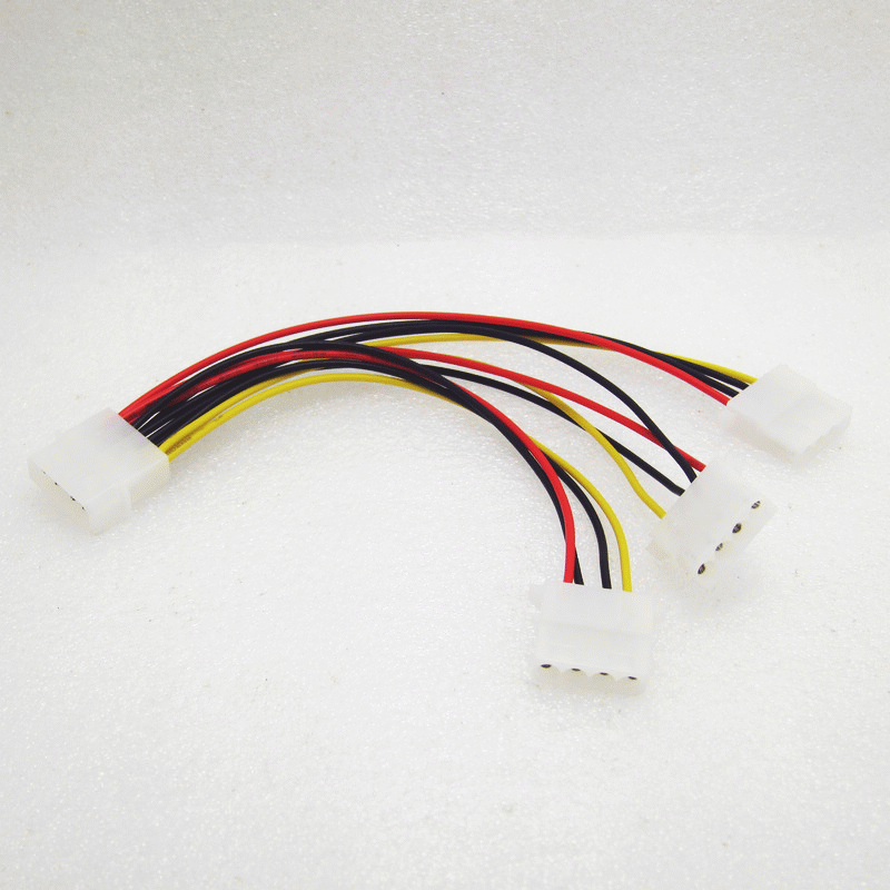 Разветвитель Generic Molex 4 pin => 3 x 4pin  Molex кабель