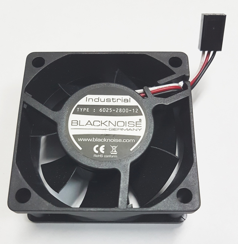 Вентилятор NoiseBlocker 60x60x25 6025-28-12 промышленный IP55 2800 об/мин, 27 дБА, напр. 12В