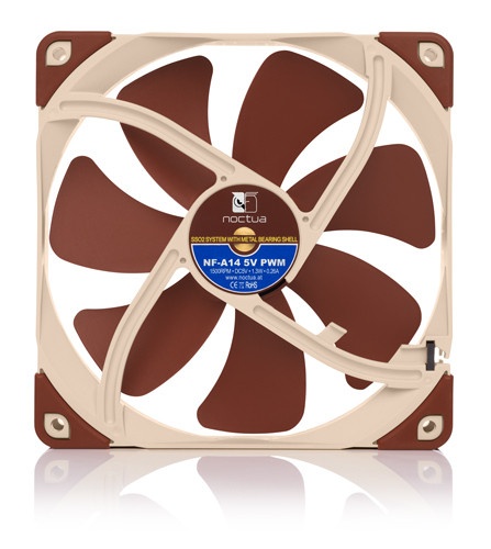 Вентилятор 140x140x25 Noctua NF-A14-5V-PWM, 300-1500 об/мин