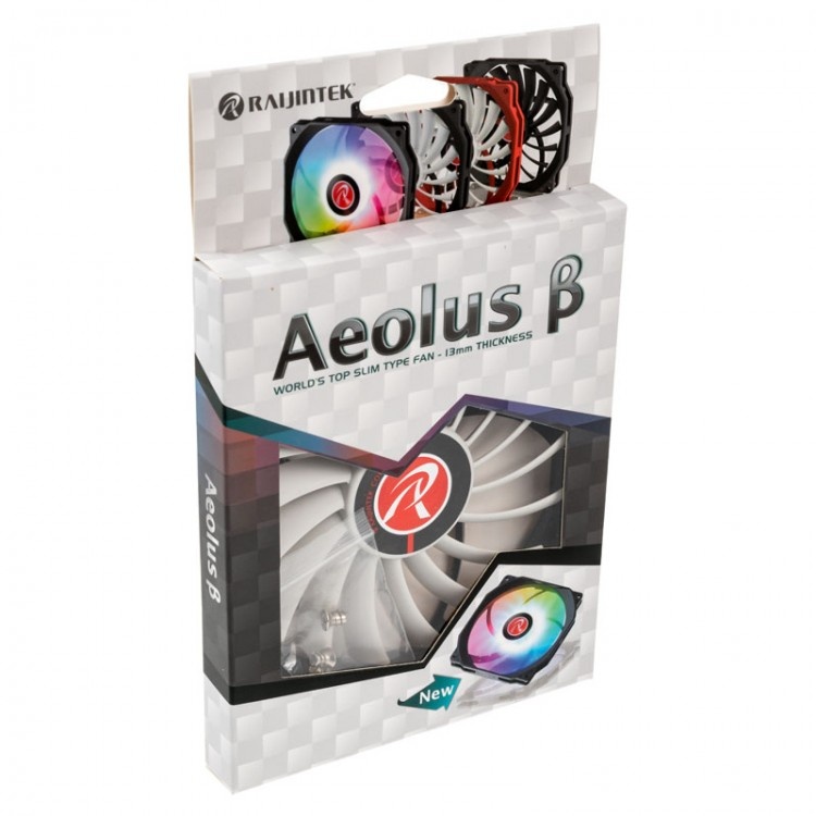 Вентилятор RAIJINTEK 130x120x13 mm Aeolus Beta низкопрофильный RGB вентилятор