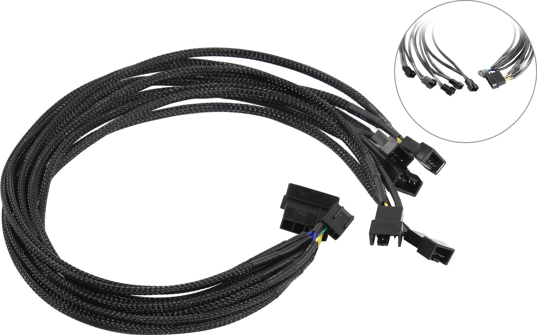 Разветвитель Akasa PWM Smart adapter 45 см for 5 PWM case fans AK-CBFA03-45