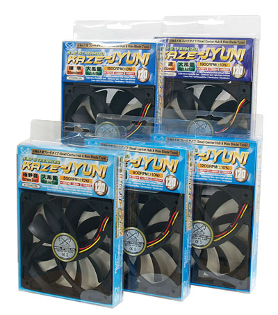 Вентилятор 120x120x25 Scythe Kaze Jyuni Slip Stream (1600rpm) SY1225SL12H