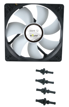 Вентилятор 120x120x25 GELID Solutions Silent 12, 1500rpm, 25.5dB(M), 0.2A, HB, FN-SX12-15