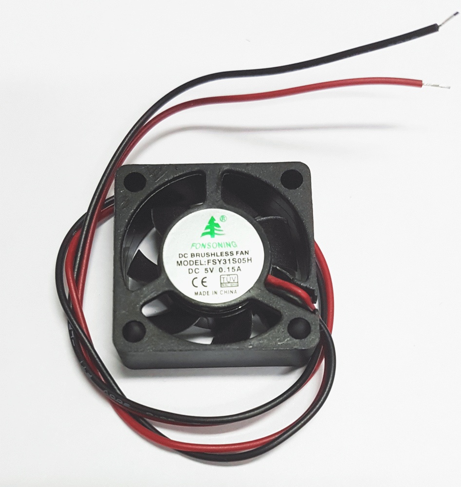 Вентилятор Fonsoning 30x30x10 FSY31S05H, 10000rpm, 29dBM, 0.15A, 2pin, 5v
