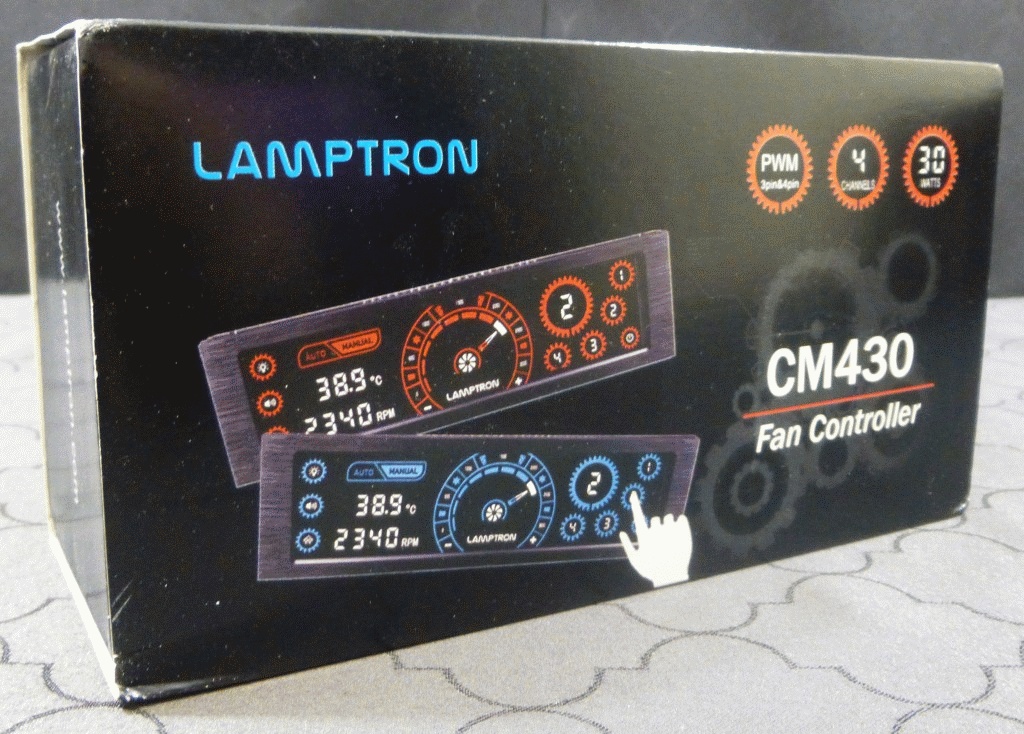 5,25 Панель Lamptron CM430 PWM контроллер вентилятора - черный / синий