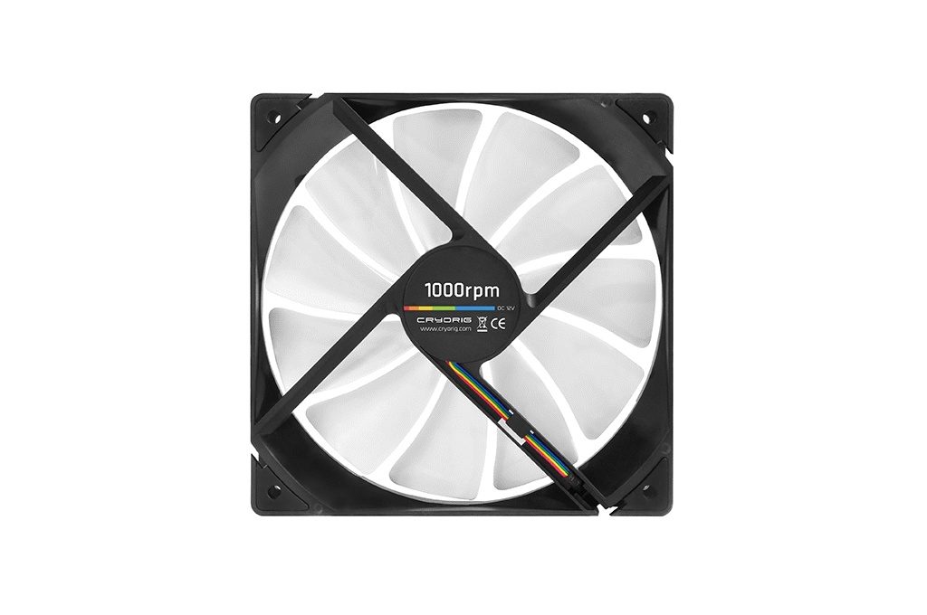 Вентилятор 140x140x25 Cryorig QF140 Silent, PWM, 200-1000rpm, 19.2dB(M), 0.08A, CR-Q4B