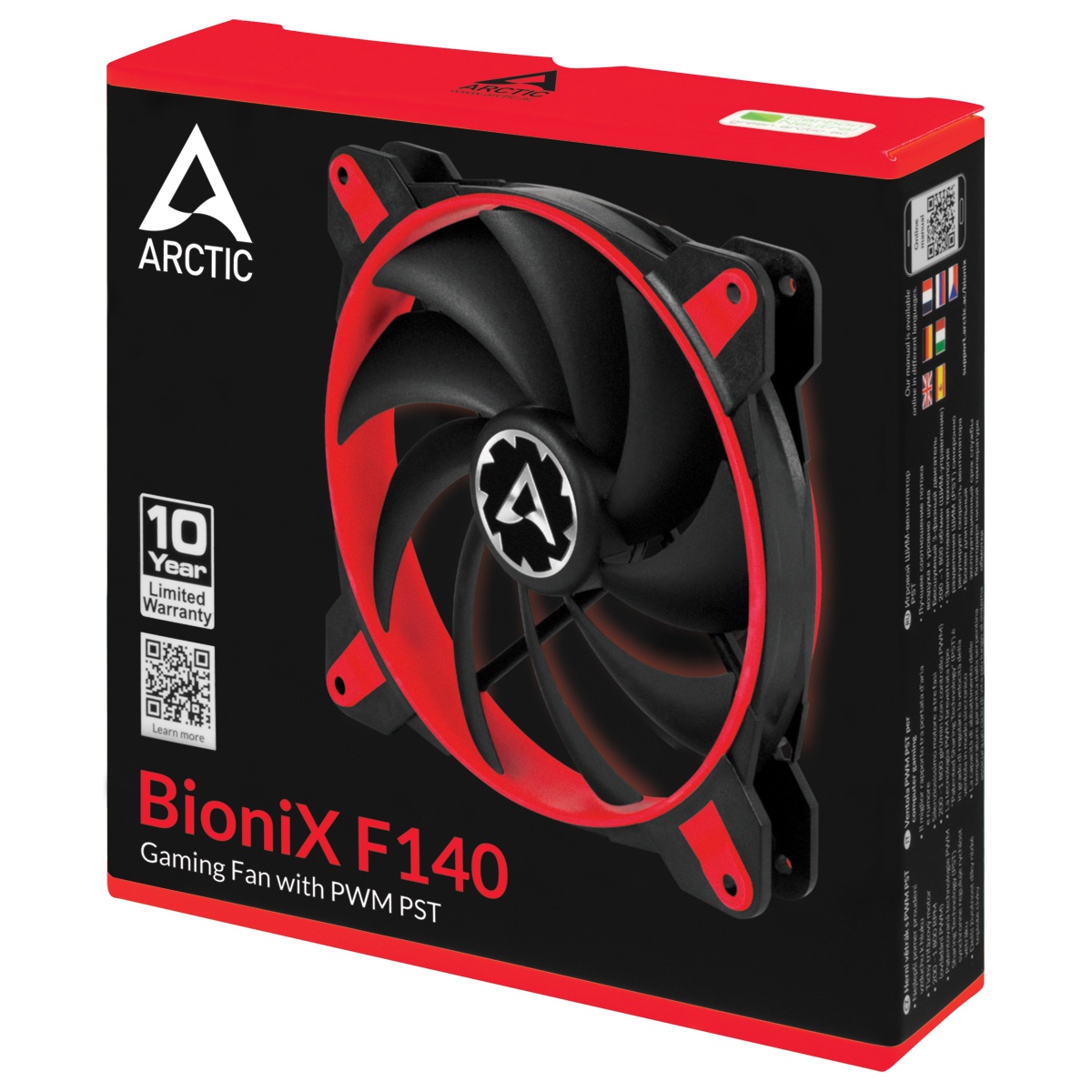 Вентилятор 140x140x28 Arctic BioniX F140 PWM PST (Red) ACFAN00095A