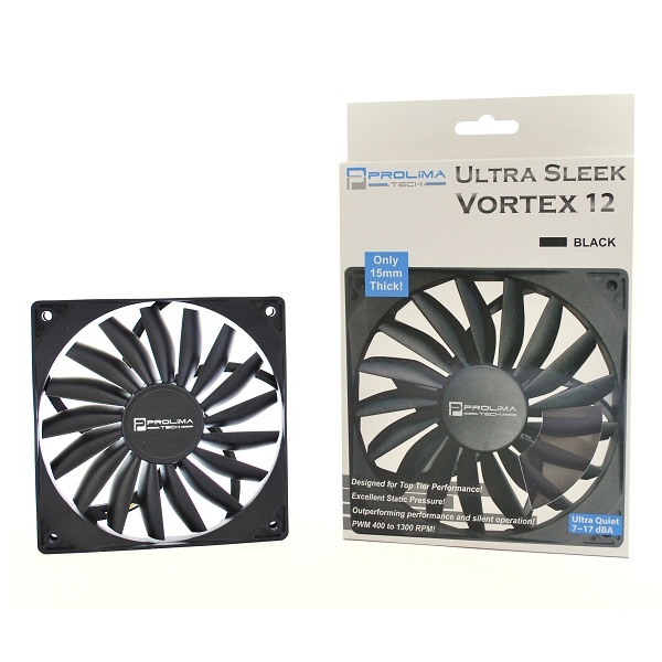 Вентилятор 120x120x15 Prolimatech Ultra Sleek Vortex 12