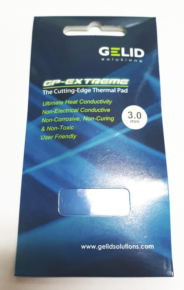 Термопрокладка GELID Solutions 80x40x3.0 mm TP-GP-01-E GP Extreme Теплопроводность (W/mK): 12