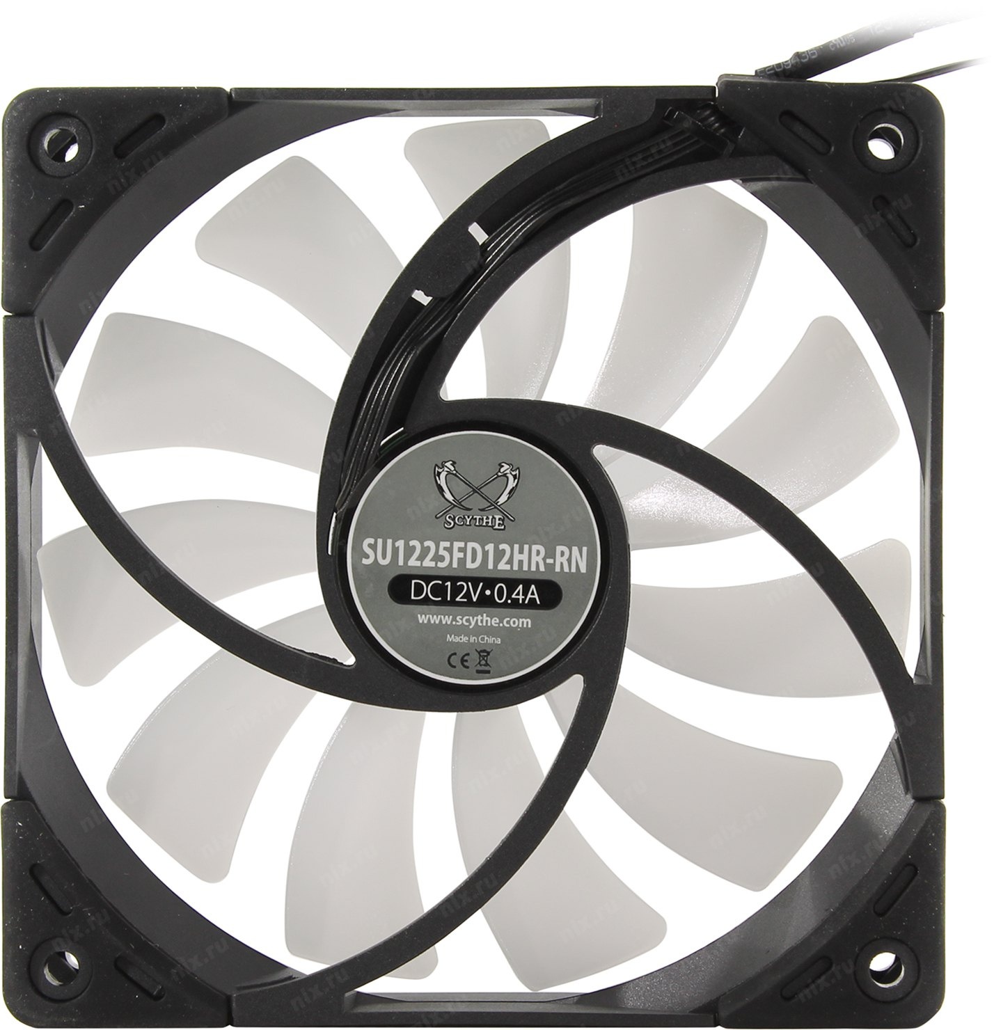 Вентилятор 120x120x27 Scythe Kaze Flex RGB PWM 300 ~ 1800 rpm SU1225FD12HR-RNP