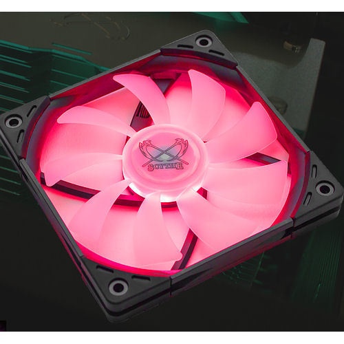 Вентилятор 120x120x17 Scythe Kaze Flex Slim PWM RGB 300-1800 об/мин (KF1215FD18R-P)