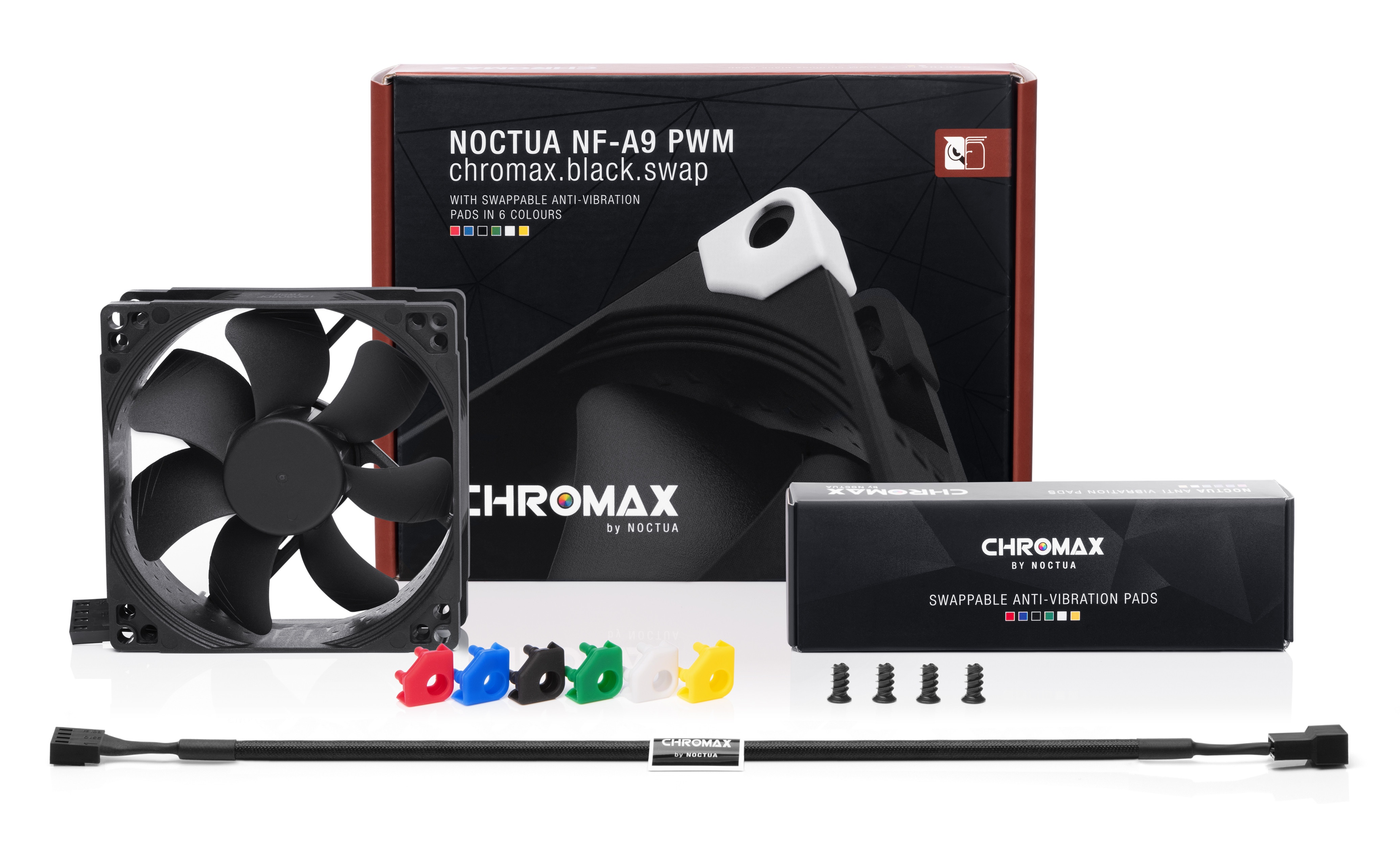 Вентилятор 92x92x25 Noctua NF-A9 PWM chromax.black.swap