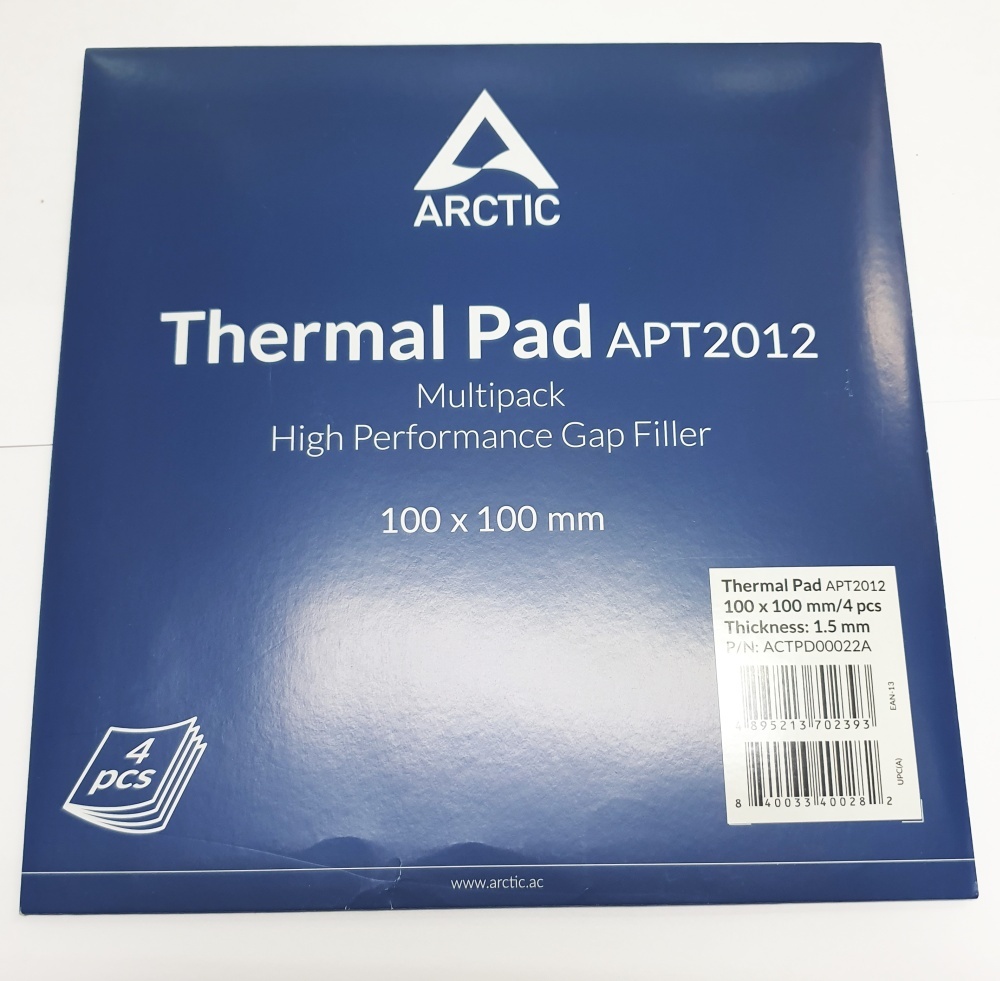 Термопрокладка Arctic 100x100х1,5 мм Thermal pad Basic 4 шт ACTPD00022A