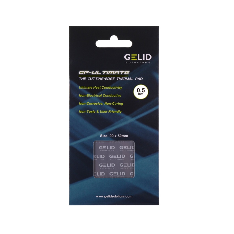 Термопрокладка GELID Solutions 90x50x0.5 mm TP-GP04-A GP Ultimate, теплопроводность 15 Вт/мк