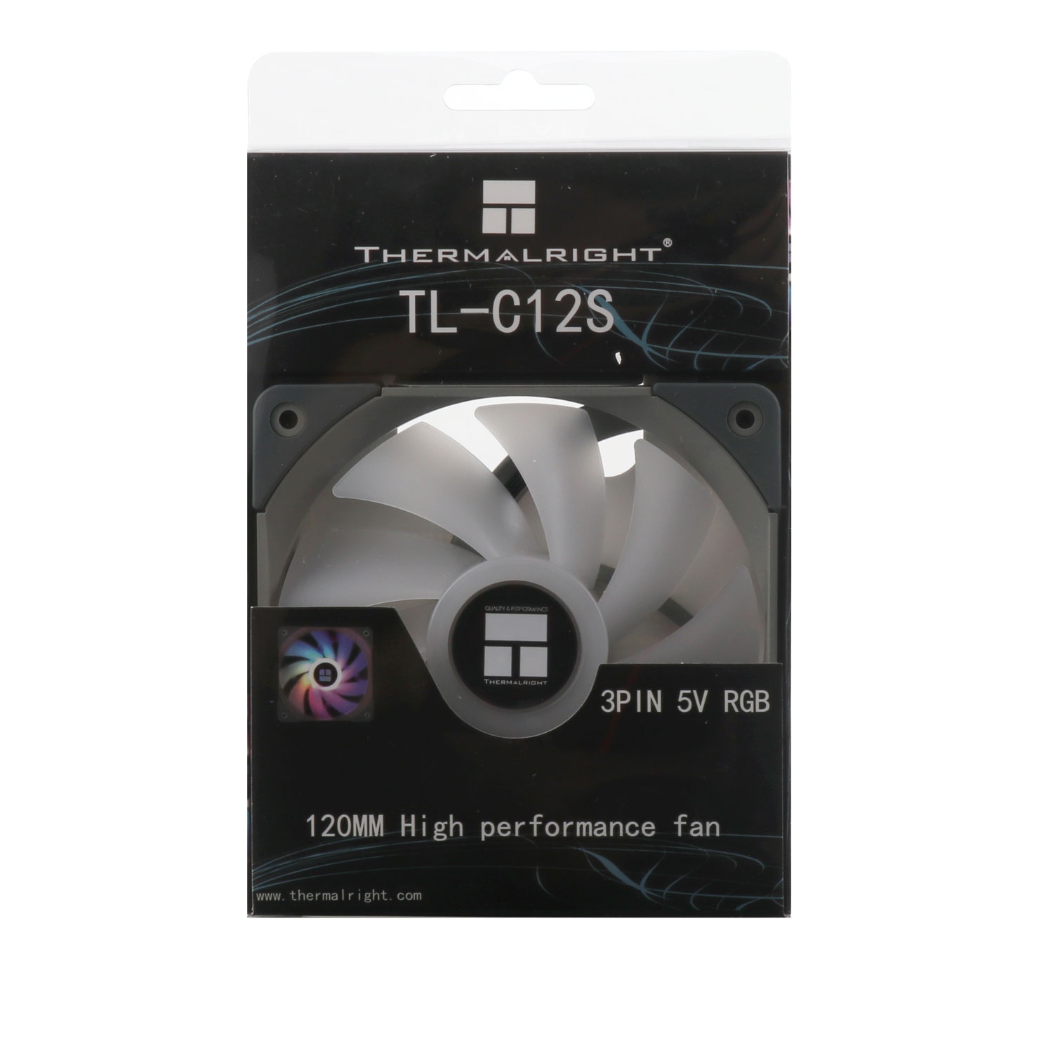 Вентилятор 120x120x25 Thermalright TL-C12S ARGB PWM, 1550rpm, 25.6dB(M), 0.20A