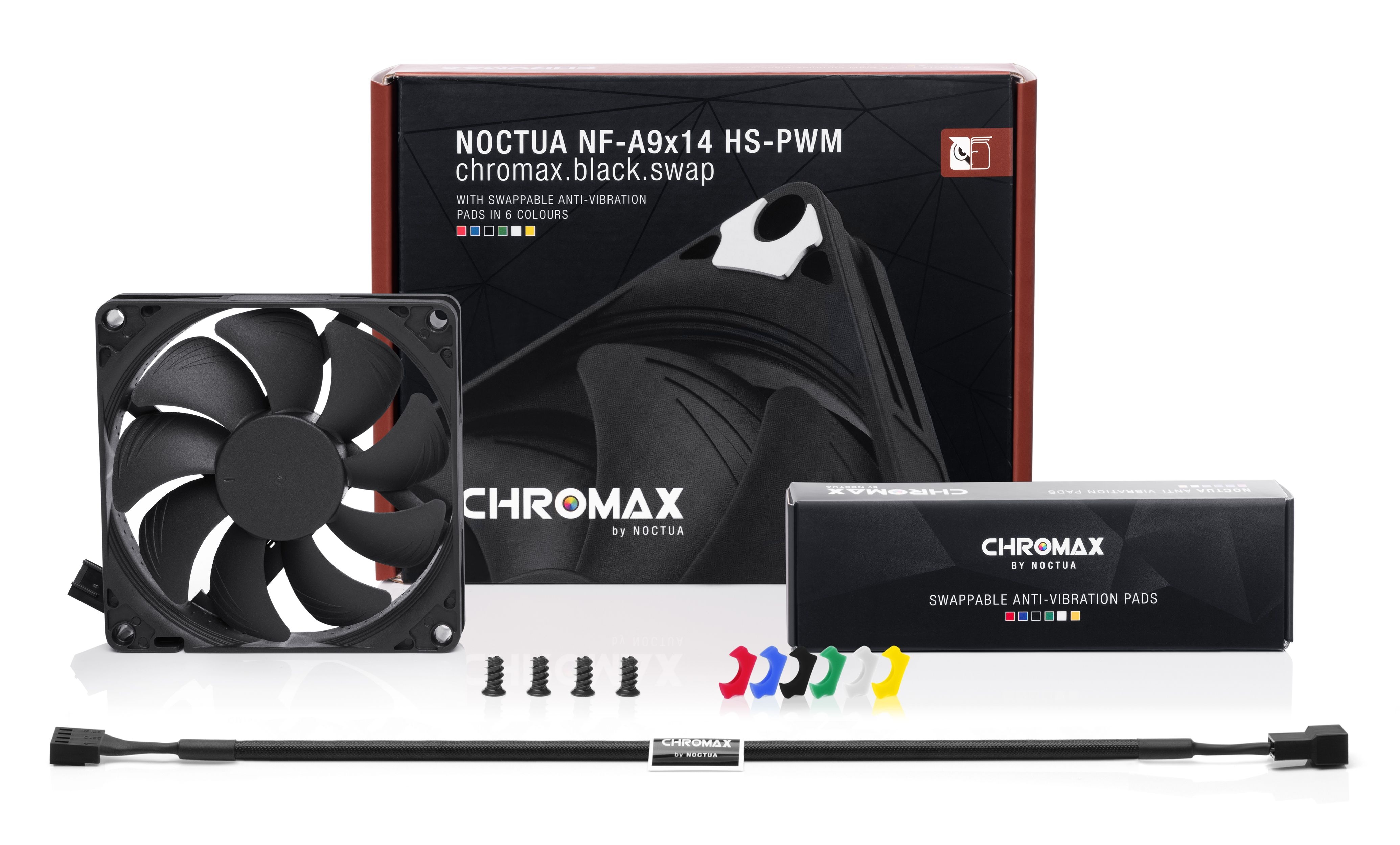 Вентилятор Noctua 92x92x14 NF-A9x14 HS PWM chromax.black.swap