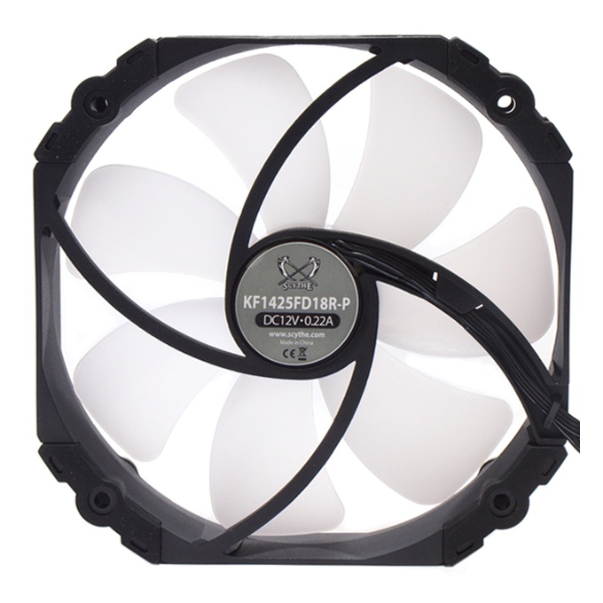 Вентилятор 140x140x27 Scythe Kaze Flex RGB PWM Fan, 1800 rpm KF1425FD18R-P