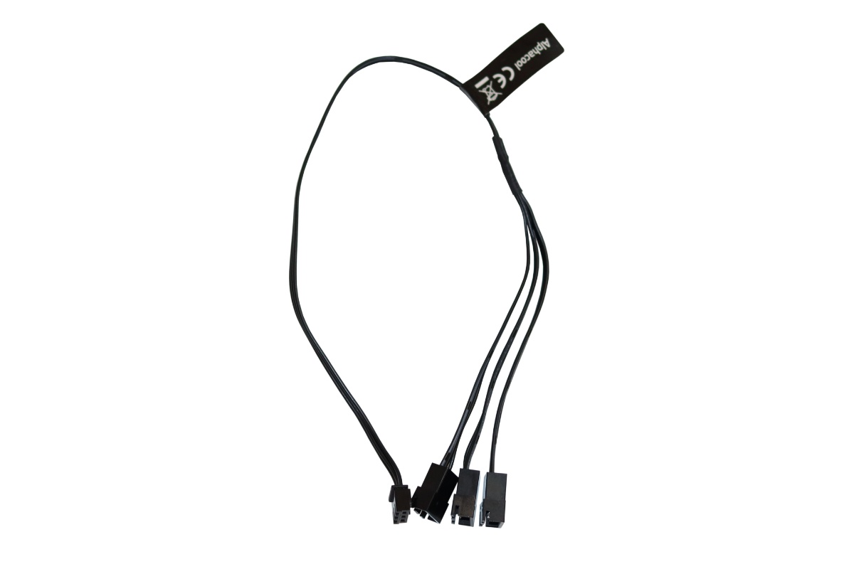 Разветвитель Alphacool RGB LED splitter cable 3 pin - 3х3 pin RGB 30cm