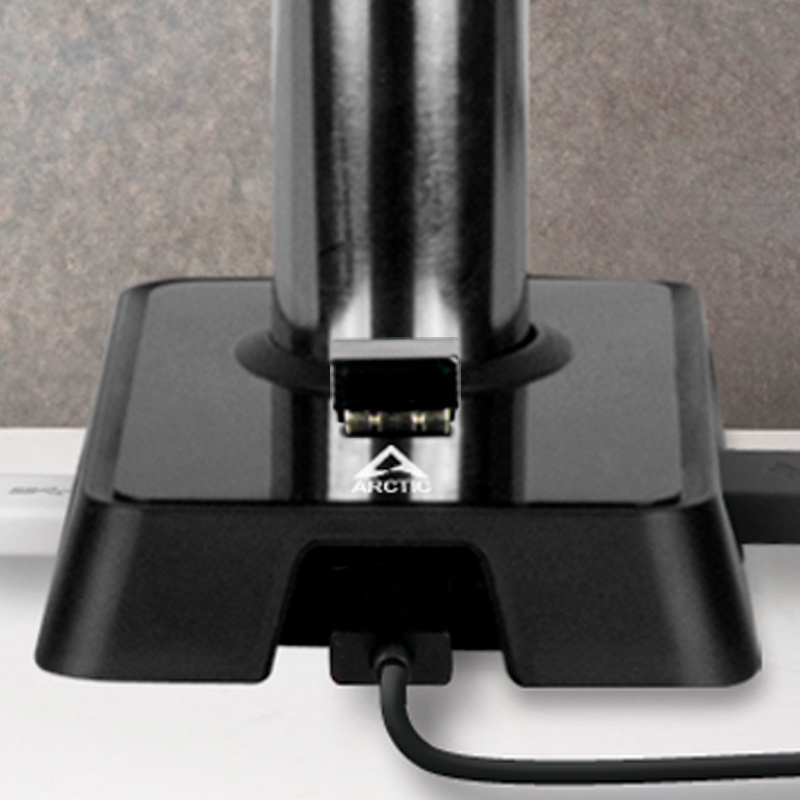 Аксессуары Arctic Крепление для монитора к столу ARCTIC Z-1 Gen 3 Black Monitor Arm with 4-Port USB Hub