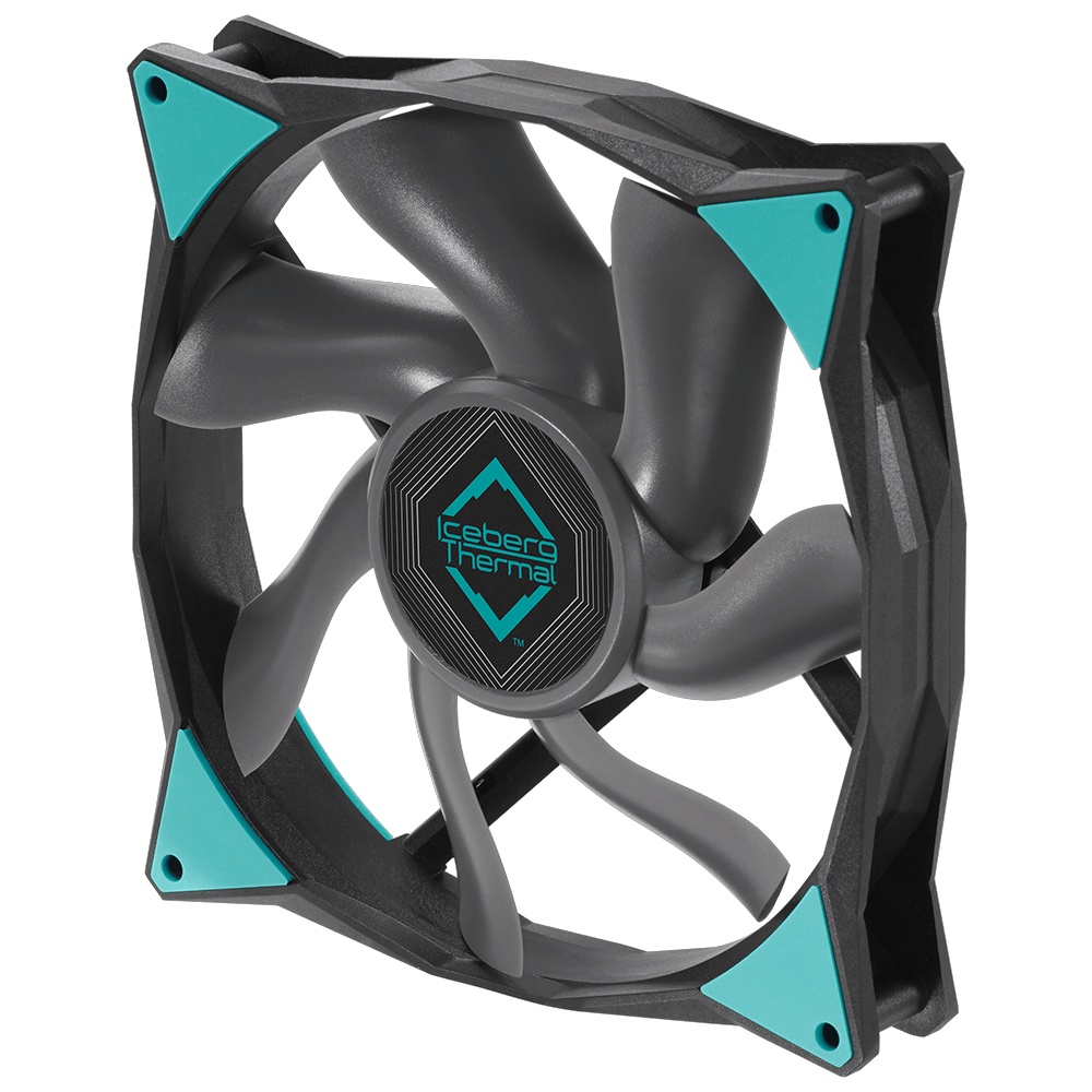 Вентилятор iceberg 140x140x25 IceGALE Xtra, PWM, BLACK, 500-2500rpm, 47dB(M), 0.56A