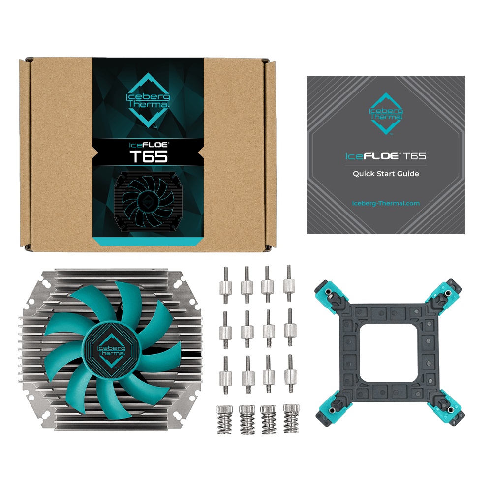 Кулер ЦПУ iceberg FLOE T65 ITX Low Profil 38 mm Intel/AMD