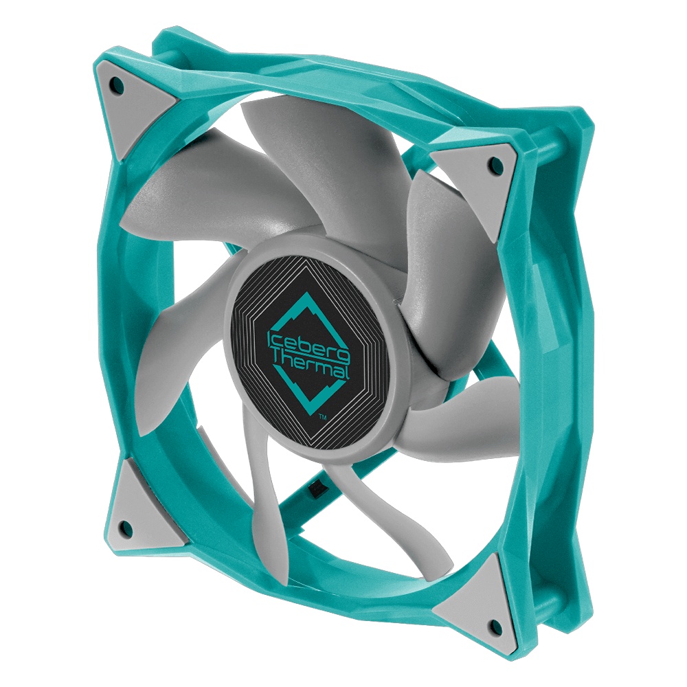 Вентилятор 120x120x25 iceberg IceGALE Xtra TEAL 500 - 3000 RPM