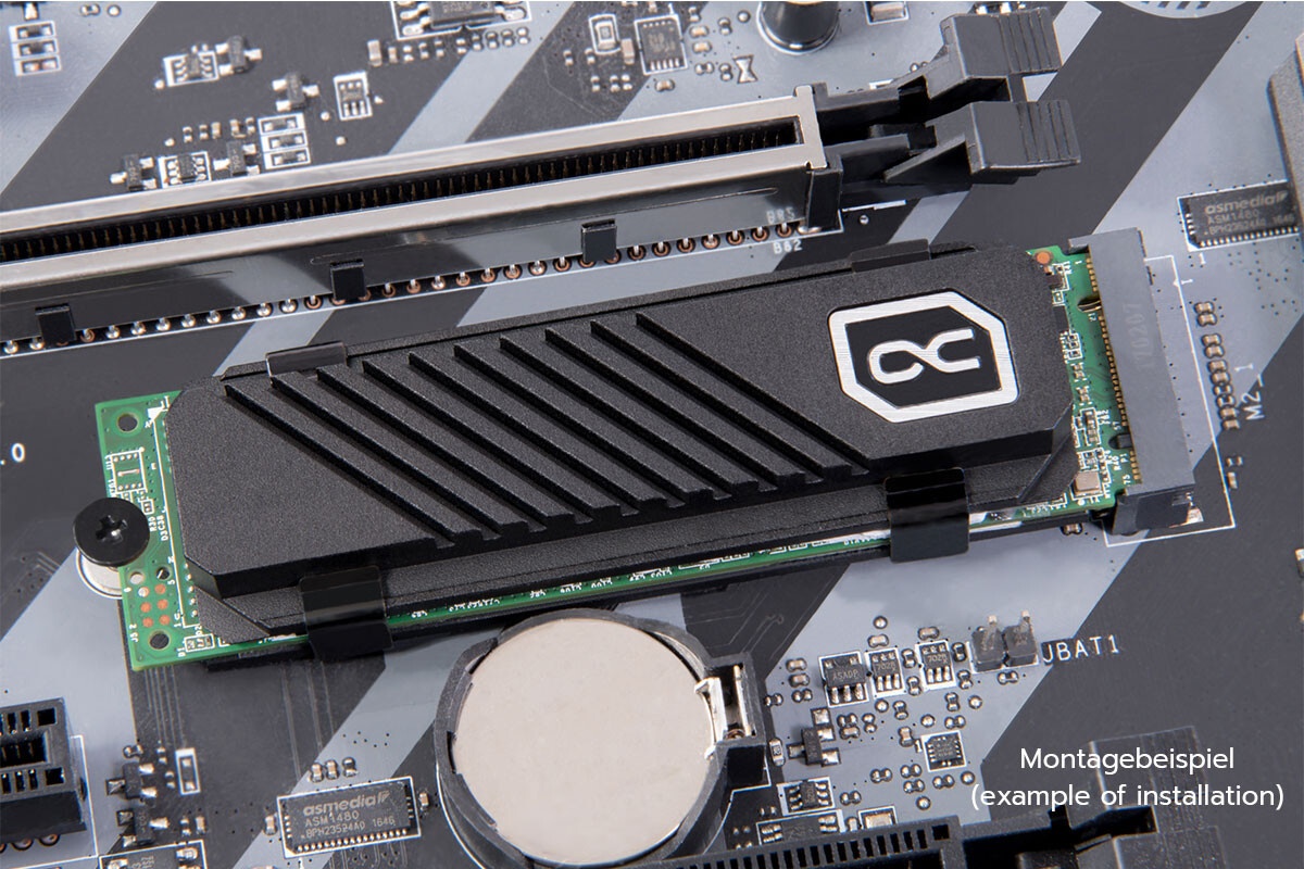 Охлаждение SSD Alphacool Пассивный радиатор для охлаждения HDX Pro Air M.2 NVMe 2280 SSD