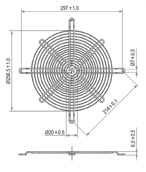 Решетка Generic 280x280 mm