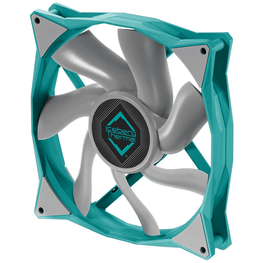 Вентилятор iceberg 140x140x25 IceGALE Xtra TEAL, PWM, 500-2500rpm, 47dB(M), 0.56A