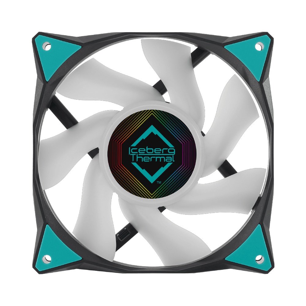 Вентилятор 120x120x25 iceberg IceGALE ARGB, PWM, BLACK, 500-2200rpm, 38dB(M), 0.24A