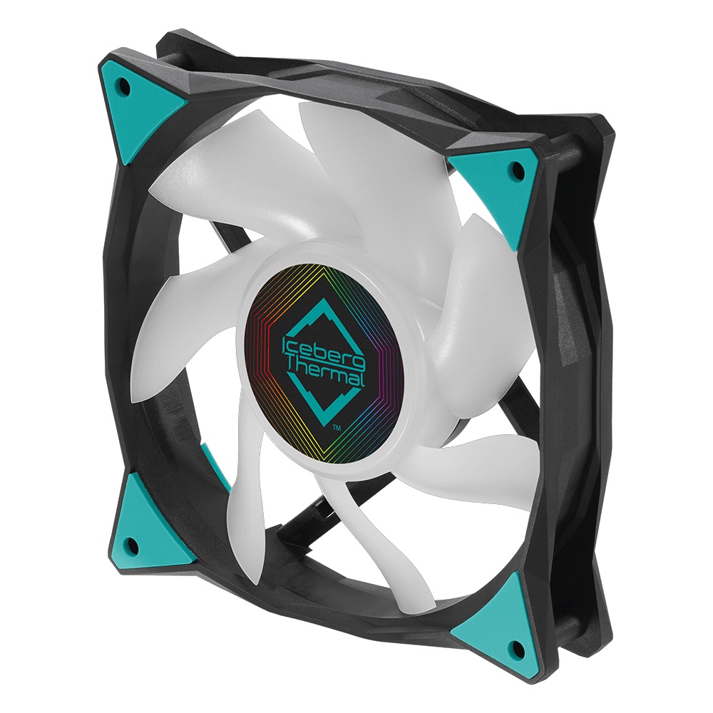 Вентилятор 120x120x25 iceberg IceGALE ARGB, PWM, BLACK, 500-2200rpm, 38dB(M), 0.24A